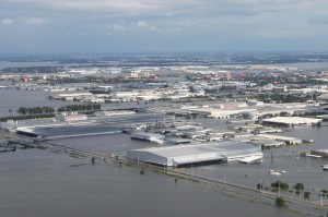 flooded factory